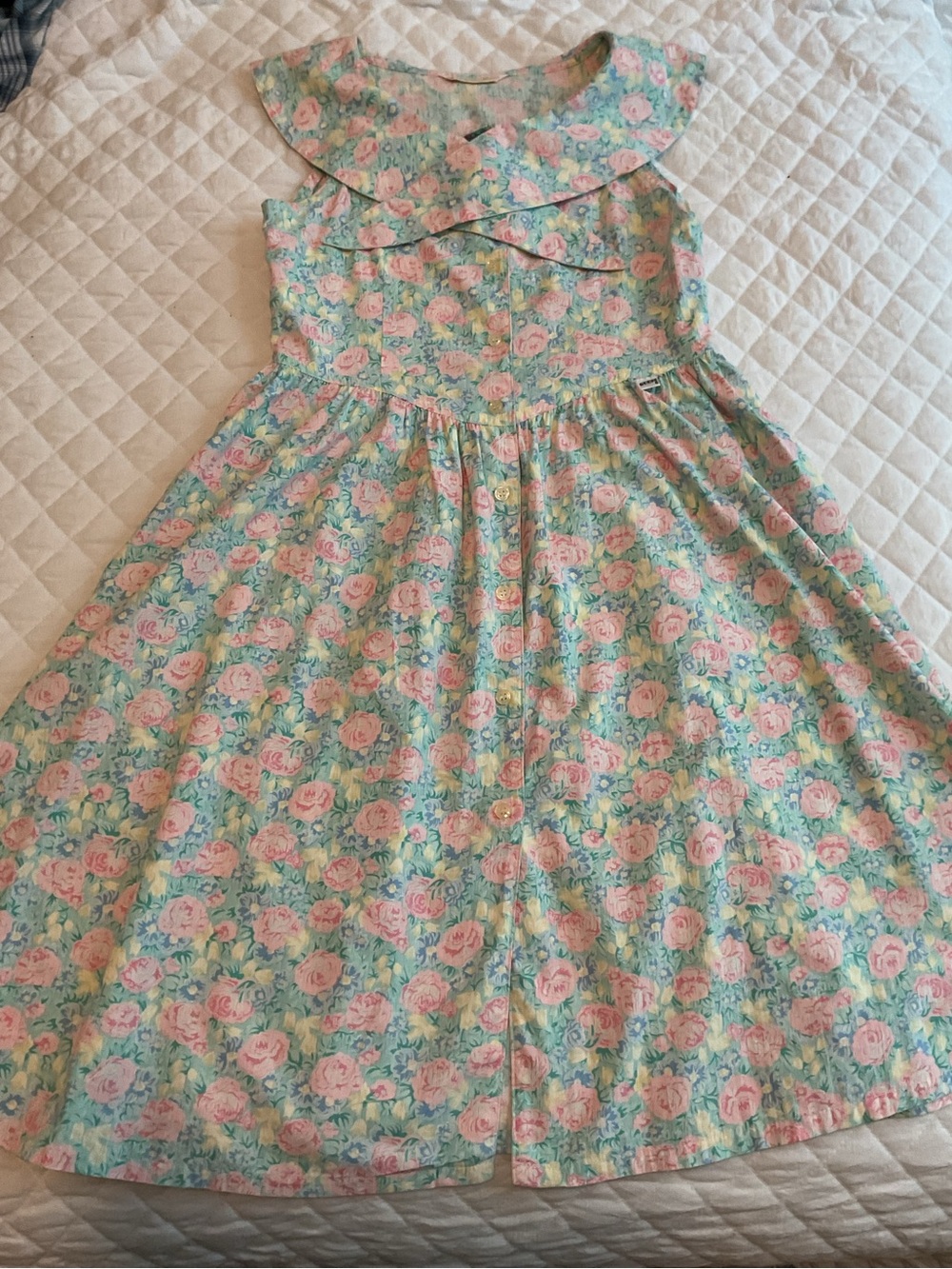 Georges Marciano Guess Vintage Pastel/Floral Cotton Dress